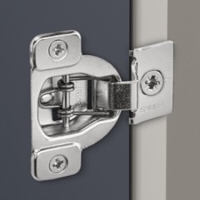 BURKS Hinges, 7/16'' Overlay Concealed Cabinet Hinges, Pack of 10