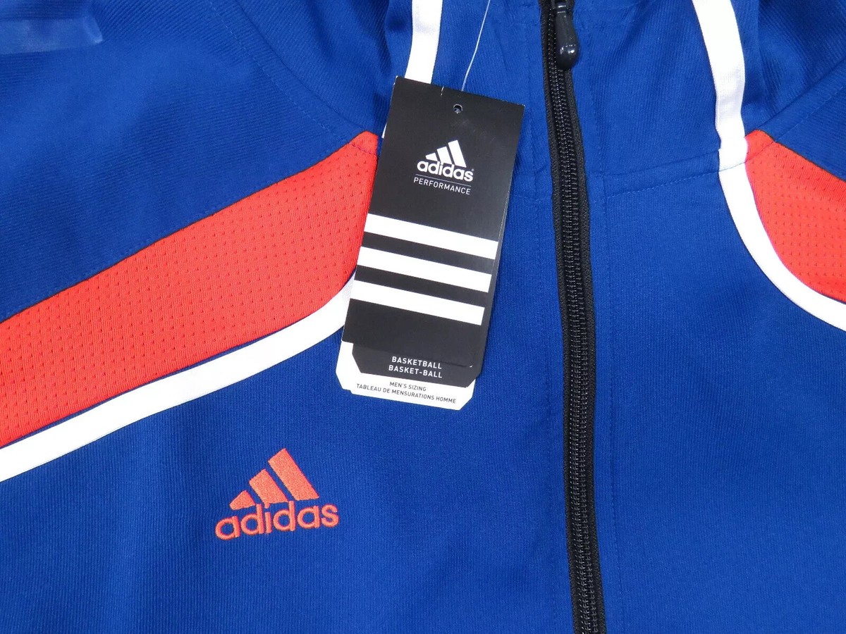 NWT Florida Gators Adidas Performance Blue NCAA Mens Hooded Full