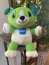 LeapFrog My Pal Scout Green Talking/Musical Dog Plush Stuffed Interactive Wyatt