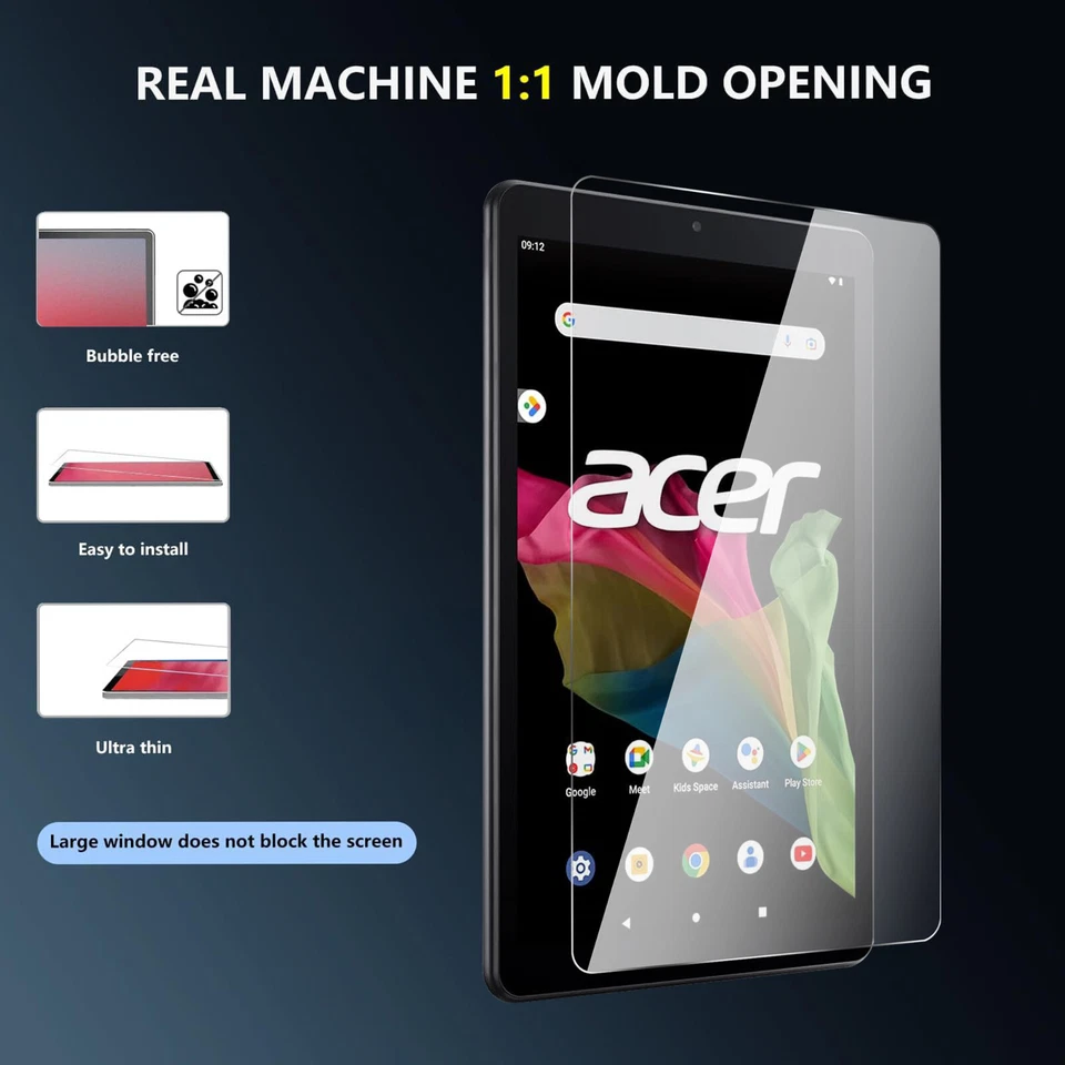 For Acer Iconia Tab A10 Tablet 10.1" Ultra Clear 9H HD Hardness Screen Protector - Image 4 of 4
