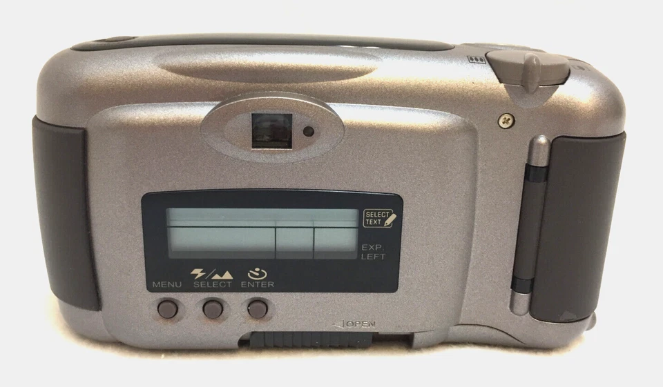 Câmera Kodak Advantix 4700ix zoom de texto filme 35mm bateria flash testado - Imagem 3 de 4