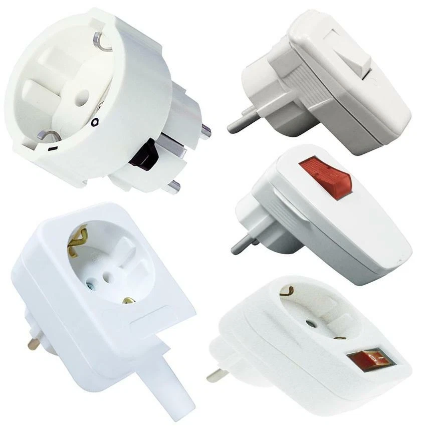 GLOBE WAREHOUSE Steckdose - Schalter Schiebeschalter Steckdose Zwischenstecker Winkelstecker