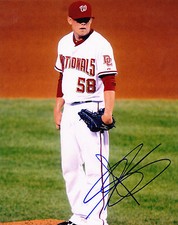 DREW STOREN   WASHINGTON NATIONALS   ACTION SIGNED 8x10