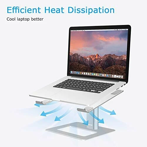 LAPTOP STAND Adjustable Computer Riser Aluminum Holder for Desk Silver BOYATA
