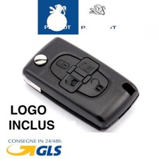 GUSCIO COVER CHIAVE TELECOMANDO PER PEUGEOT 1007 807 4 pulsanti con scanalatura