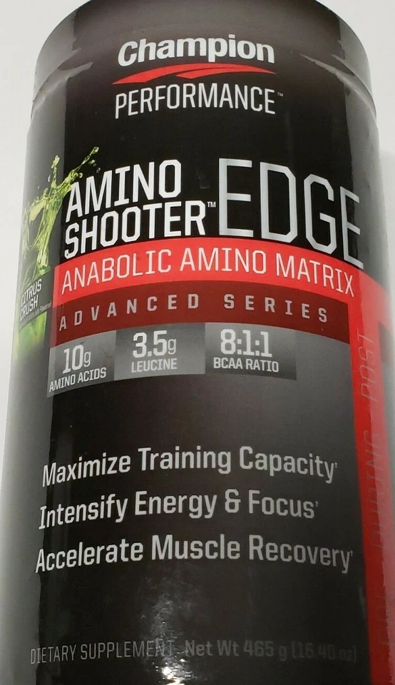 Champion Performance — AMINO Shooter EDGE — CITRUS CRUSH — 30 порций — срок годности 1/2026 - Изображение 2 из 4