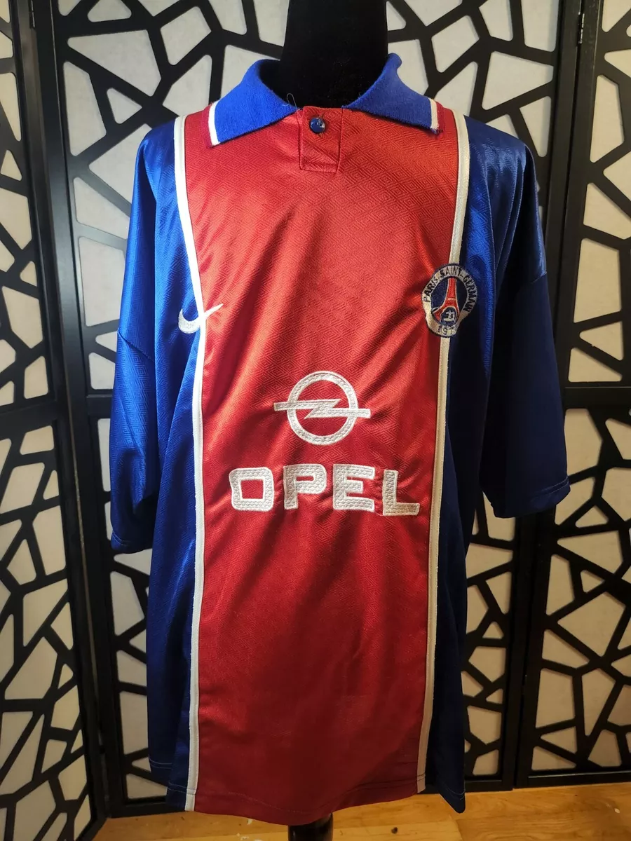 Vintage Nike Paris St Germain PSG Opel Jersey Kit Size XL