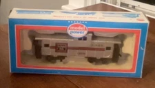 Vintage HO Scale Grey Burlington Route Wide Vision Caboose. Model Power. MIB