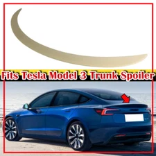 OE Type Rear Trunk Spoiler Wing 2024-2025 Unpainted Fits Tesla Model 3 4D Sedan