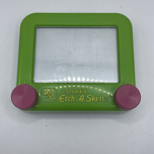 Vintage Ohio Art Pocket Etch A Sketch Bright Green Case Works 1408-1 / 1445