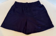 A New Day Blue Polyester Elastic Waist Shorts Athleisure - Women's Small