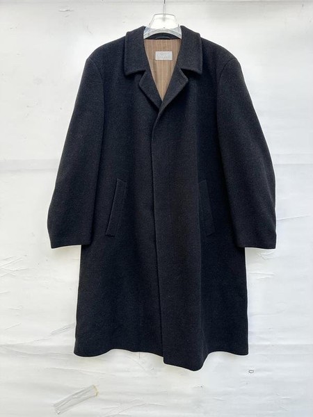 Men Bugatti Coat Black Wool 48 / 4XL / 56