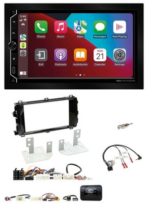 ESX 2DIN DAB USB Lenkrad Bluetooth Autoradio für Toyota Auris 2013-2015 schwarz