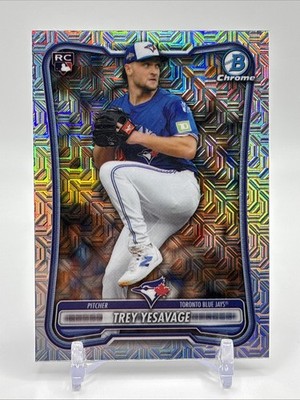 2026 Bowman Mega Box Trey Yesavage Chrome Mojo Refractor RC #41 Blue Jays Rookie