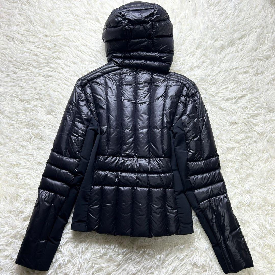 PRADA Triangle Logo Stretch Down Jacket Hooded Black Size 38 PRADA Triangle Logo Stretch Down Jacket Hooded Black Size 38