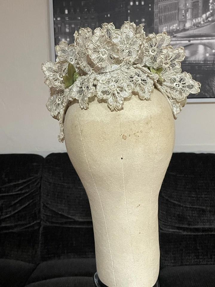 Retro Vintage 1950S Bridal Headdress Wedding Hair Accessories for Women - Image 4 of 4