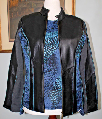 Koos of Course Leather Jacket and Matching Blouse Medium