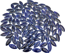 1.1LB Ceramic Petal Mosaic Tiles for DIY Crafts,1.33"X 0.58"Willow Leaves Mosaic