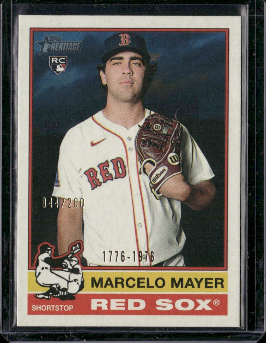 2025 Topps Heritage High Number #688 Marcelo Mayer Bicentennial #/200