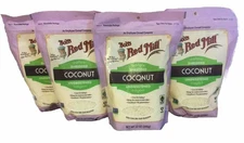 4 Pack Bob's Red Mill Shredded Coconut, Unsweetened, 12 oz (340 g) (X3)