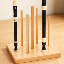 Detachable Wooden Recorders Holder Multifunctional Flute Display Stand for