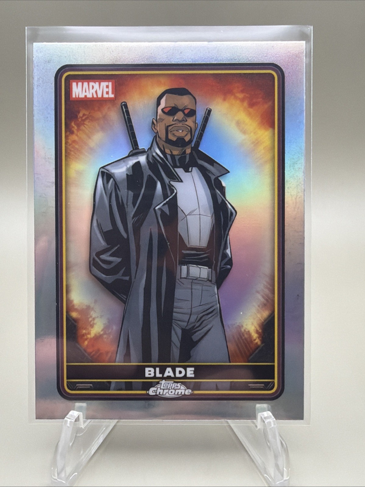 2025 Topps Chrome Marvel Deadpool #18 Blade Refractor
