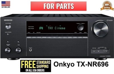 Onkyo TX-NR696 7.2 channel home theater receiver (for parts only selling as is