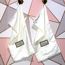 Never Used- Authentic GUCCI Silk Dust Bag Pair
