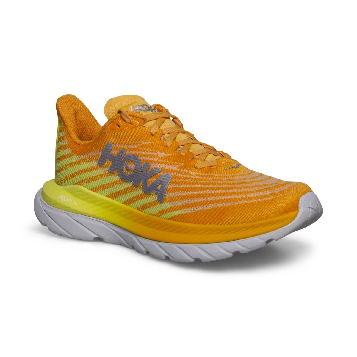HOKA ONE ONE MACH 5 RADIANT YELLOW/EVENING PROMISE RUNNING SHOES