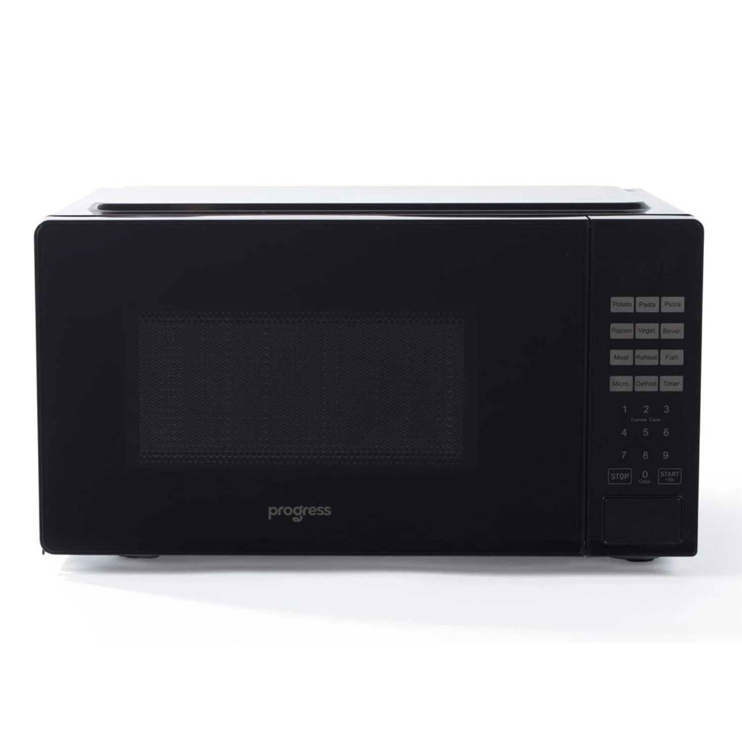 Progress Digital Solo Microwave Oven 20L 700W 8 Auto Cook Preset Functions Black
