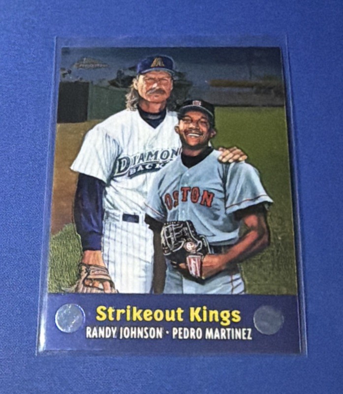 2000 Topps Chrome Combos #TC7 Randy Johnson, Pedro Martinez Diamondbacks