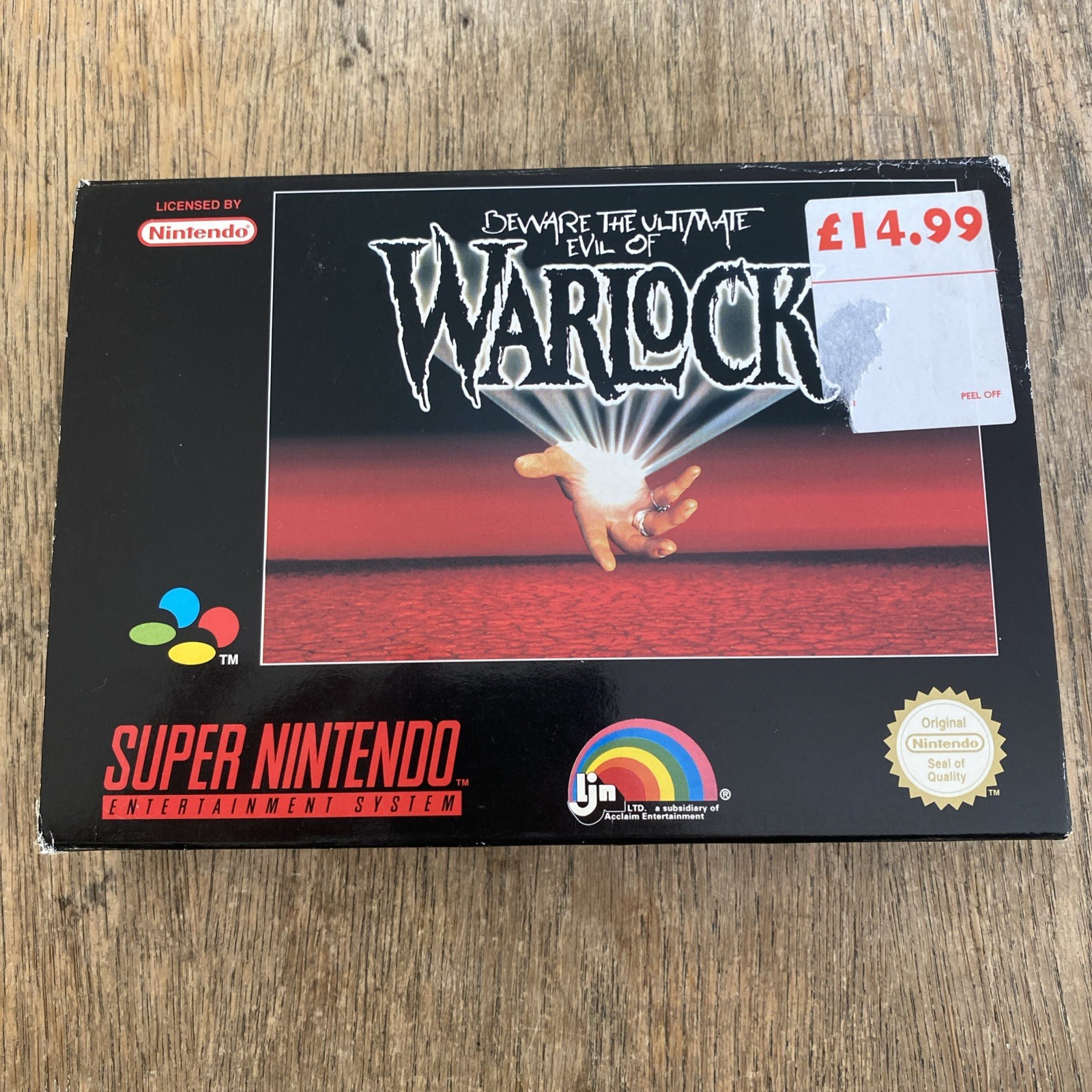 Nintendo SNES Game - Warlock (CIB/NO MANUAL)(PAL) 11532040 Super Nintendo
