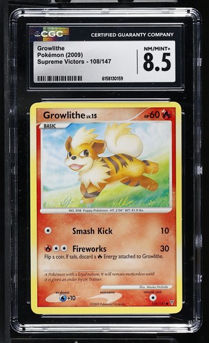 Growlithe graded CGC 8.5 for sale on eBay