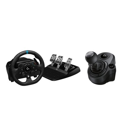 Logitech G923 Racing Wheel and Pedals + Driving Force Shifter
