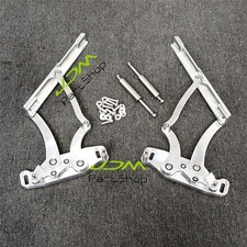 Polished Billet Aluminum Hood Hinges For 1967-1969 Chevy Camaro Pontiac Firebird