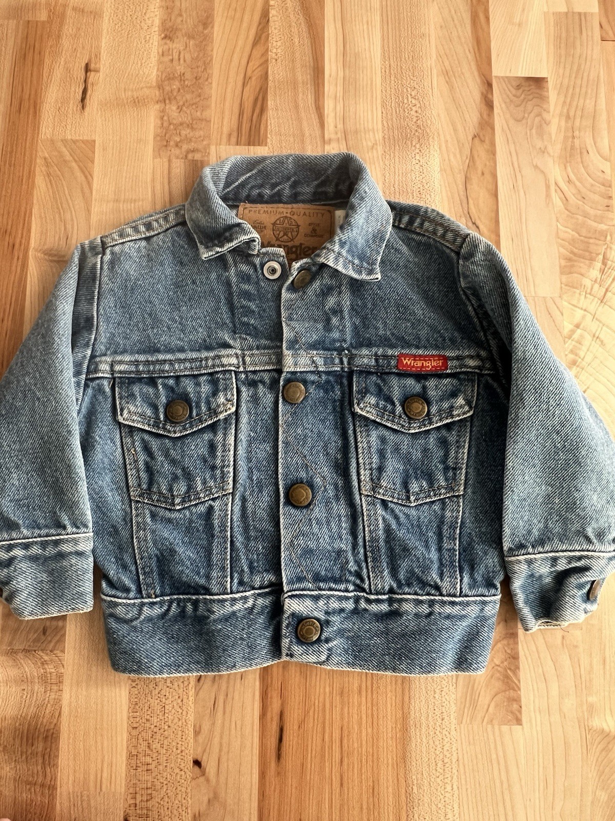 Vintage 70s 80s Wrangler Denim Jean Jacket Snap Buttons 100%