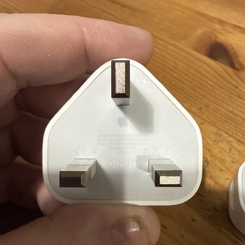 Original Apple iPhone Charger Plugs x 2 used vgc full working order - Picture 3 of 6