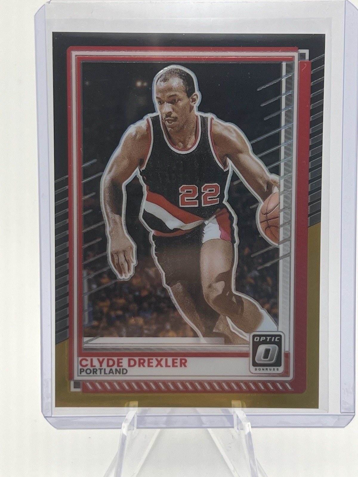 2025-26 Panini Donruss - Clyde Drexler #121- BLACK GOLD Optic 8/8 Trail Blazers