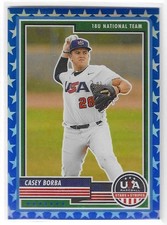 2023 Panini USA Stars & Stripes #3 Casey Borba Blue Stars Prizm /75