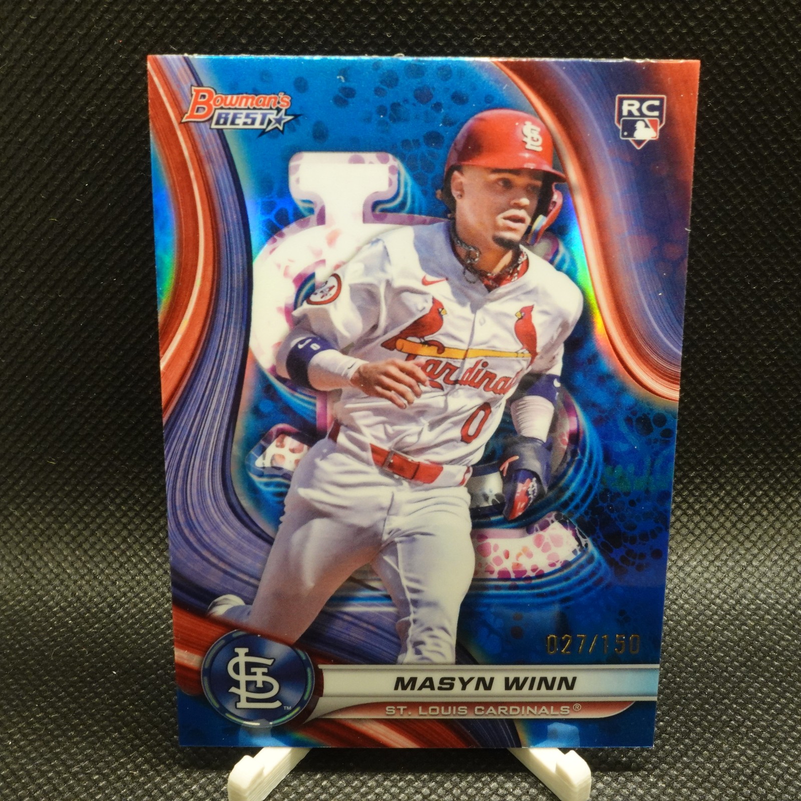 Masyn Winn 2024 Bowman's Best - Blue Refractors #60 #/150 RC Rookie