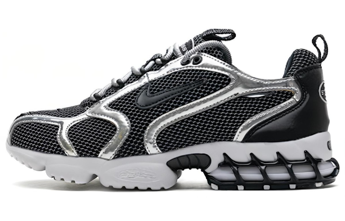 Size 11 - Stussy x Nike Air Zoom Spiridon Caged 2 Pure Platinum
