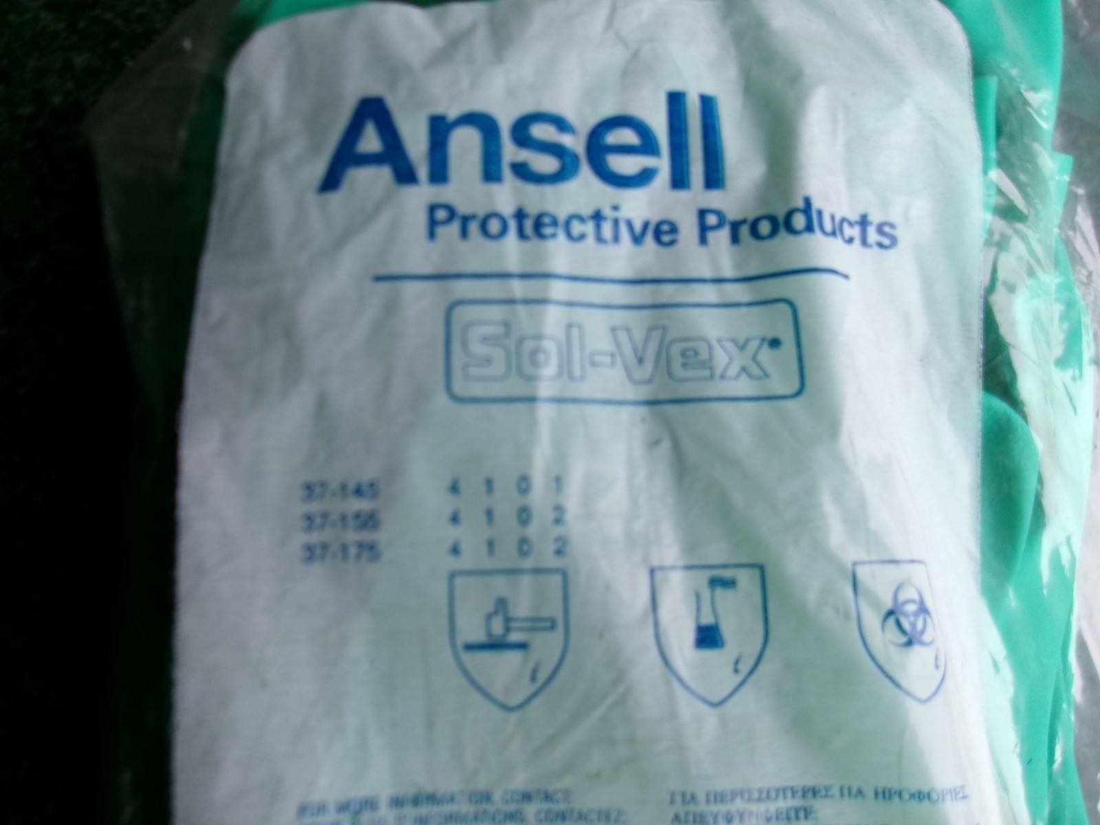 ANSELL SOL-VEX GLOVES 37-145 SIZE 10   12 PAIRS NOS