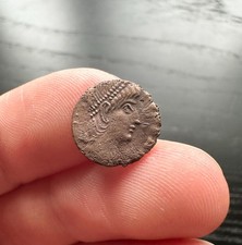 Ancient Roman Constantinian Dynasty Coin, Two Soldiers (4th Cent. CE)