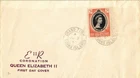 Dr Jim Stamps Turks & Caicos Islands Queen Elizabeth Coronation 1953 Fdc