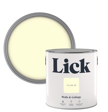 Lick Yellow 05 Emulsion Paint Walls And Ceilings Scuff Resistant Pigment Colour