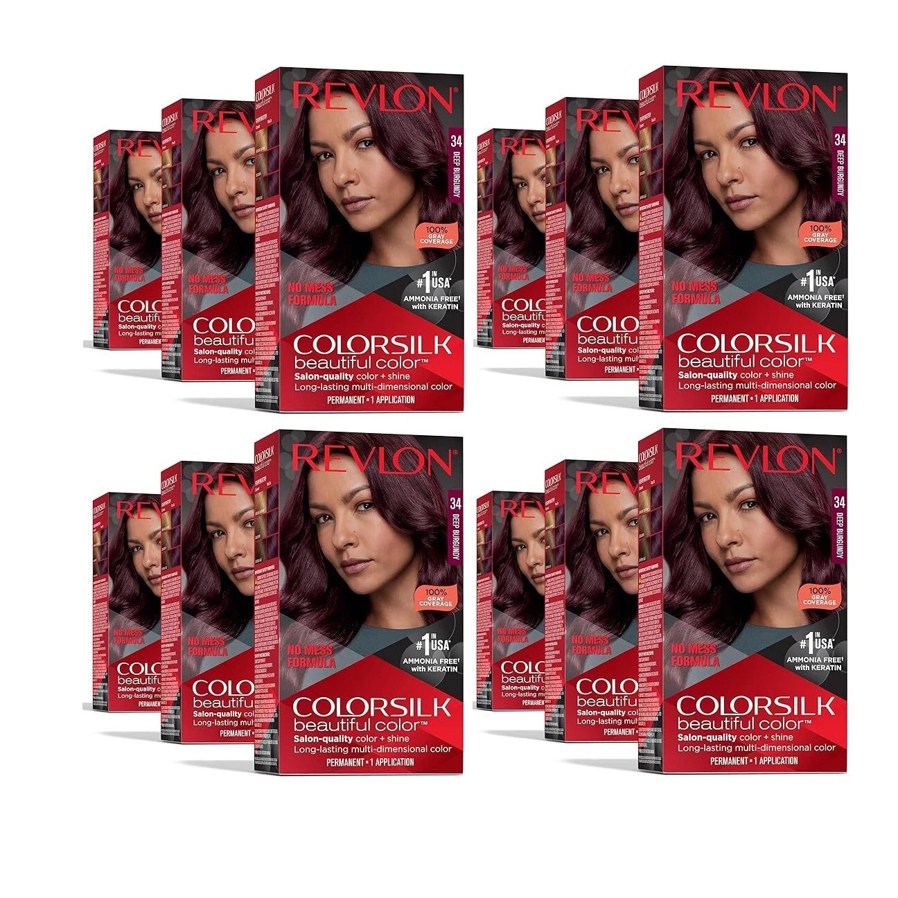 Silk Hair Color # 34 Deep Burgundy