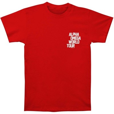 Men's Machine Gun Kelly (Music) Alpha Omega Tour T-shirt Small Red