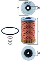ÖLfilter Mahle OX 34D Filtereinsatz FüR Mercedes Puch T1 601 Klasse T2 190 TN
