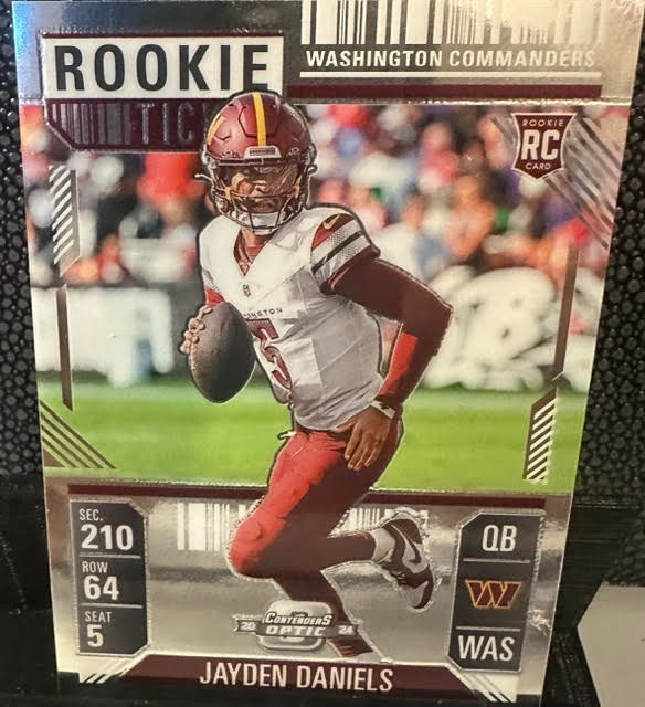 2024 Panini Contenders Optic Rookie Ticket Jayden Daniels #75 Commanders