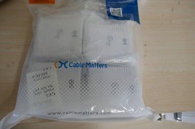 4x Dual Keystone Jack Surface Mount Box   2-Port RJ45/RJ12/RJ11 Cat6 Housing